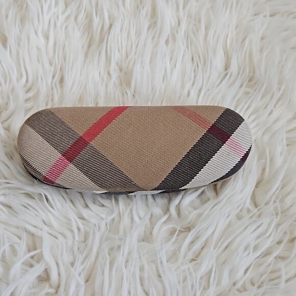 Burberry Eyeglasses Sunglasses Clamshell Plaid Case - Picture 2 of 3